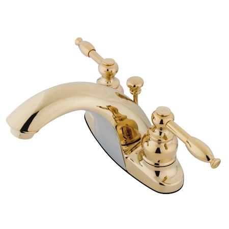 Kingston Brass 4" Centerset Bathroom Faucet, Polished Brass KB7642KL